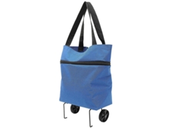 Bolsa de compras plegable con ruedas para supermercado, carrito de compras, actividades al aire libre, azul, 48,00 x 39,00 x 10,00 cm, con ruedas, 1