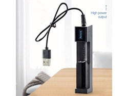 2Pcs Battery Charger 18650 Lithium Rechargeable Battery Charger Universal Single Slot Cell Charging Adapter Smart Quick Charging