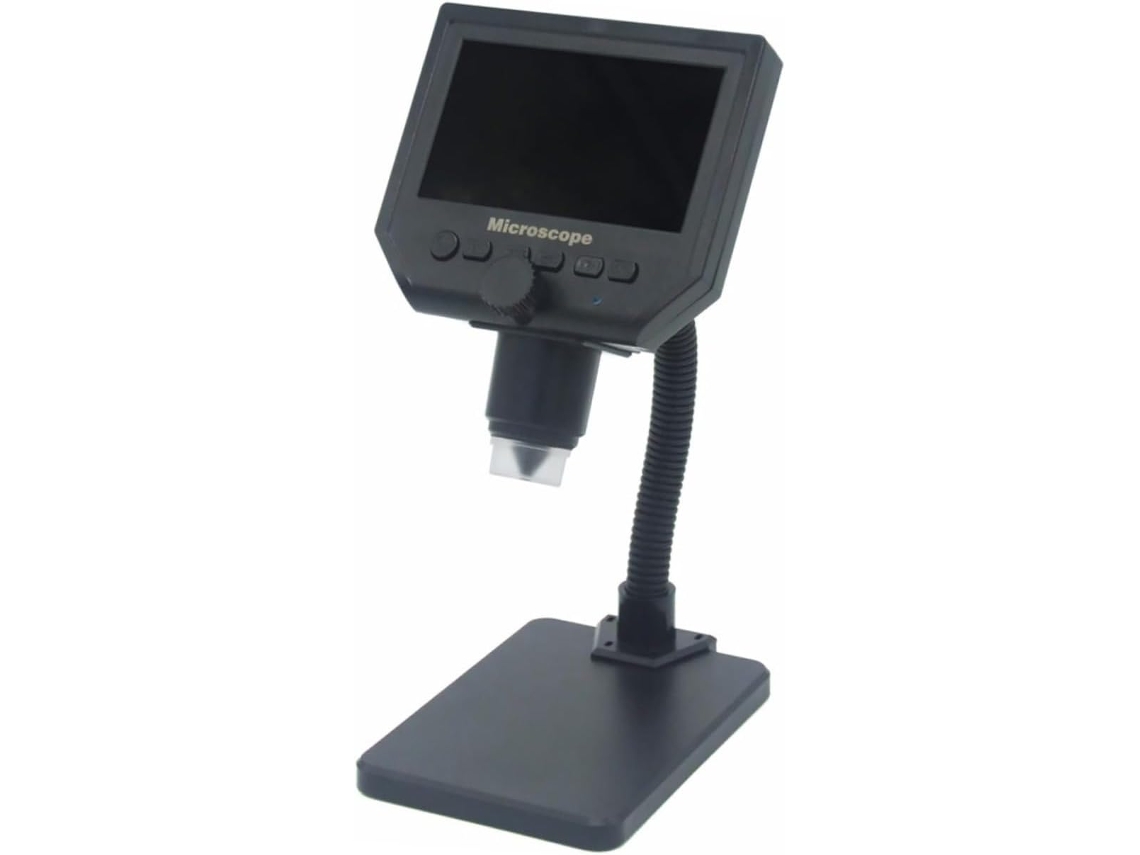 Juego De Microscopio Con Pantalla Lcd, Aumento Continuo Y Led Ajustable.