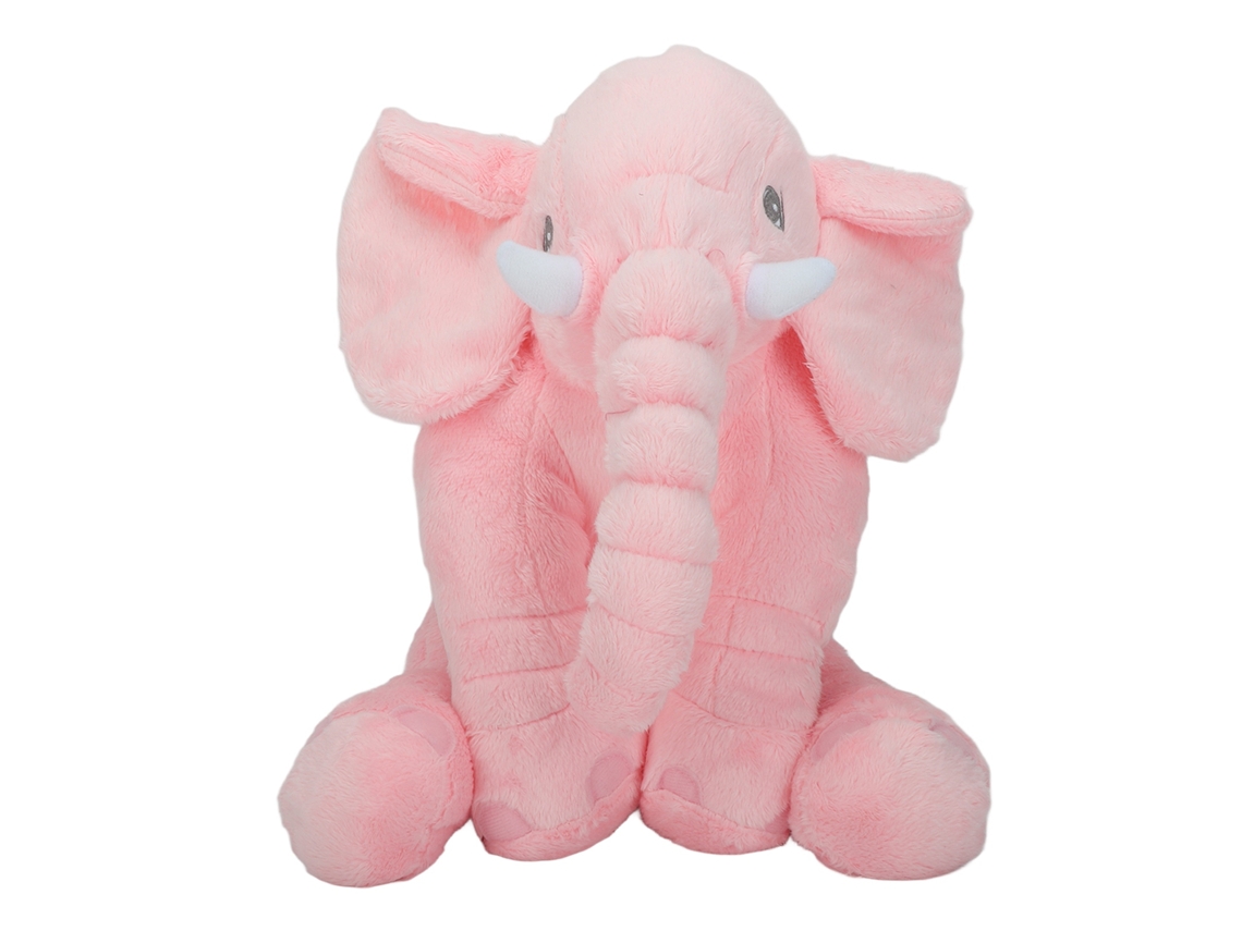 Lindo Y Suave Peluche De Elefante, Almohada Decorativa Rosa Para Niños