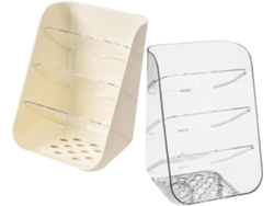 Caja De Almacenamiento De Escritorio Transparente De 2 Piezas Para Bolígrafos, Artículos De Papelería Y Cosméticos Con Soporte