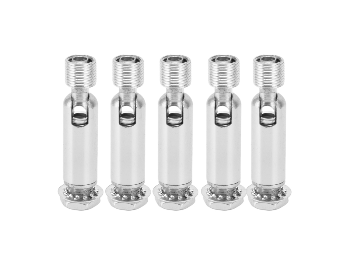 2026-5 Piezas Adaptador Techo Inclinado M10 Para Lámpara Techo Colgante Candelabro Accesorios De Suspensión Chrome