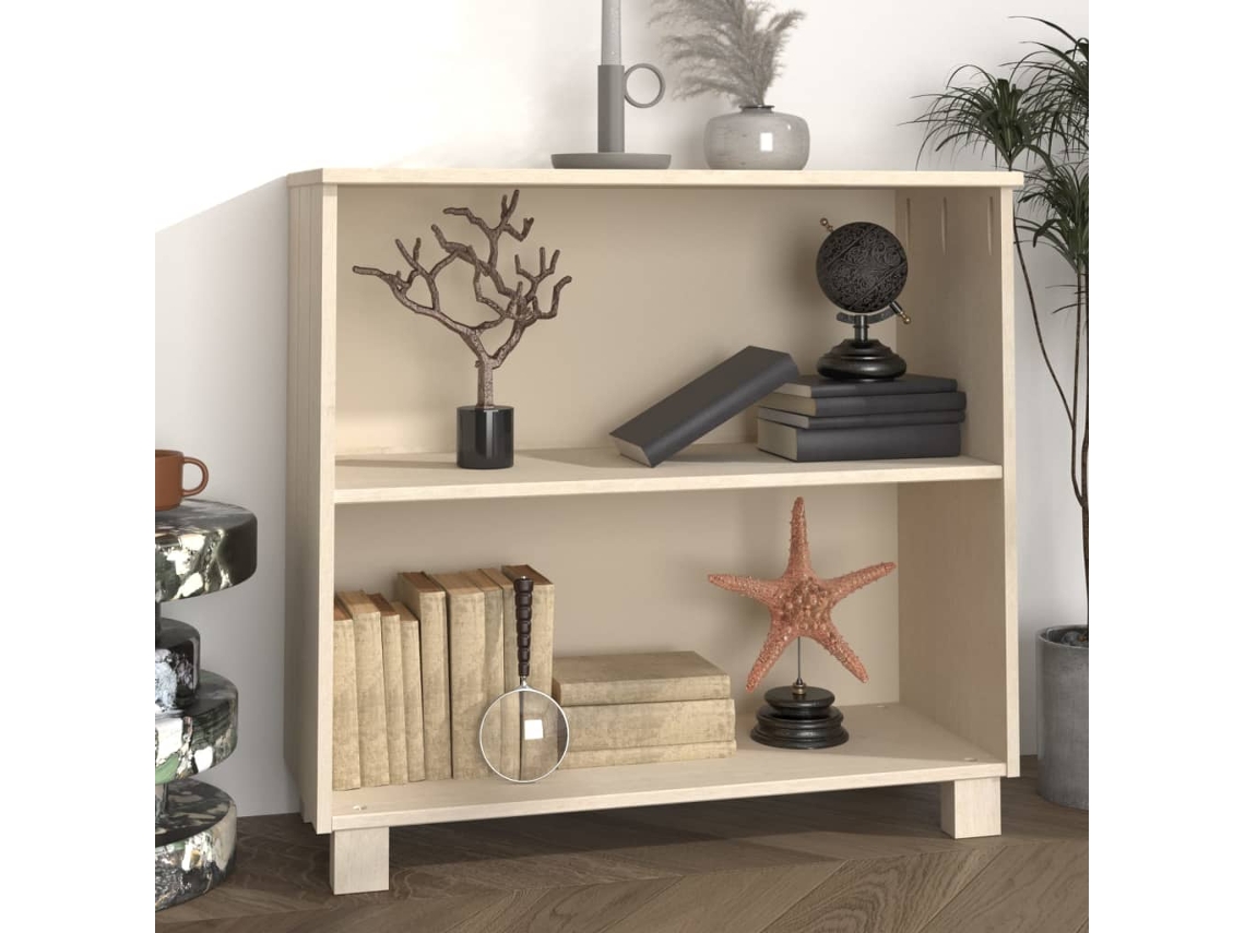 Lovely Home Aparador Hamar 85X35X80 Cm Pino Macizo Marrón-Miel