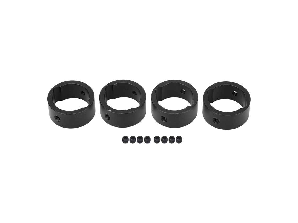 4 Piezas Anillo Reforzado De Copa De Unión De Aluminio Para Traxxas Xrt 8s Coches Rc 1/6 Negro