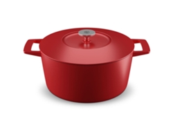 Olla de Hierro Fundido MASTER SWISS Redonda (Rojo - 28 cm)