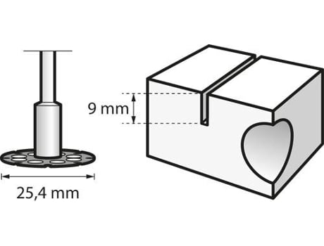 Cortador de Madera DREMEL 25,4 mm