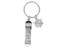 Lindos llaveros metálicos estilo esquí de Bjww, perfectos para regalos y recuerdos de competiciones X-1339 Tabla de esquí