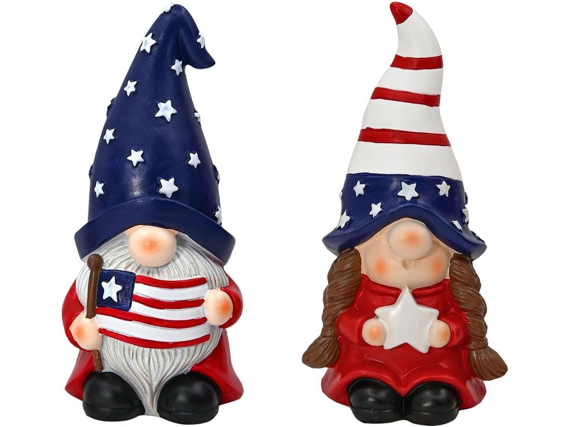 Gnomos En Miniatura De Resina, 250 Piezas. Lindos Mini Gnomos Americanos, Decoración Para El Día De La Independencia,