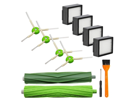 Paquete de 12 cepillos laterales de filtro de repuesto para aspiradora Irobot Roomba I7 I7 I7 Plus E5 E6 Se