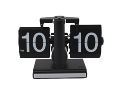 2026-reloj De Mesa Flip Retro Digital Con Luz Ambiental Led, Alimentado Por Baterías, Negro, Para Hogar Y Oficina