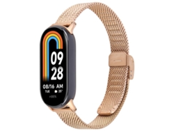 Pulsera para Xiaomi Smart Band 9/8 - Milan Metal - Hebilla integrada y relieve