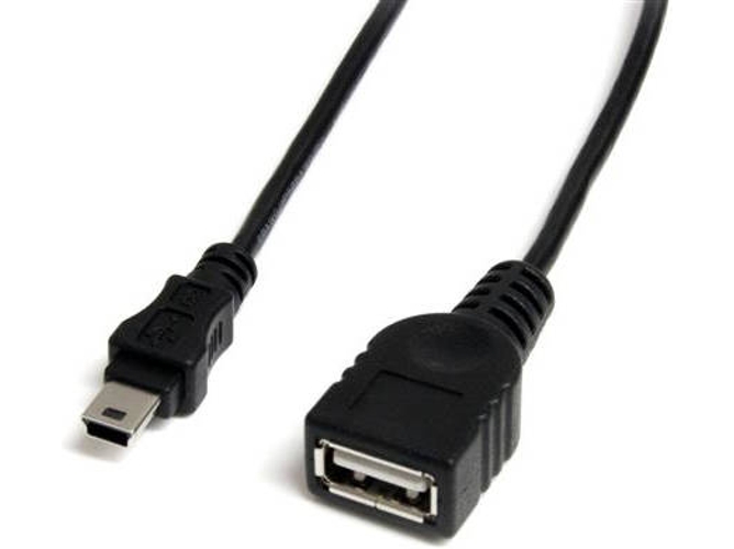 Cable USB STARTECH.COM USB A/Mini-USB B 0.3 m Macho/Hembra