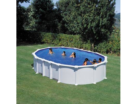 Piscina de Acero GRE Blanca (610x375x132 cm)