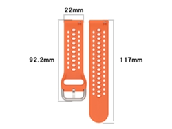 Correa de silicona para Amazfit Bip6 / A2435, 22 mm, compatible con relojes CHABERLU.