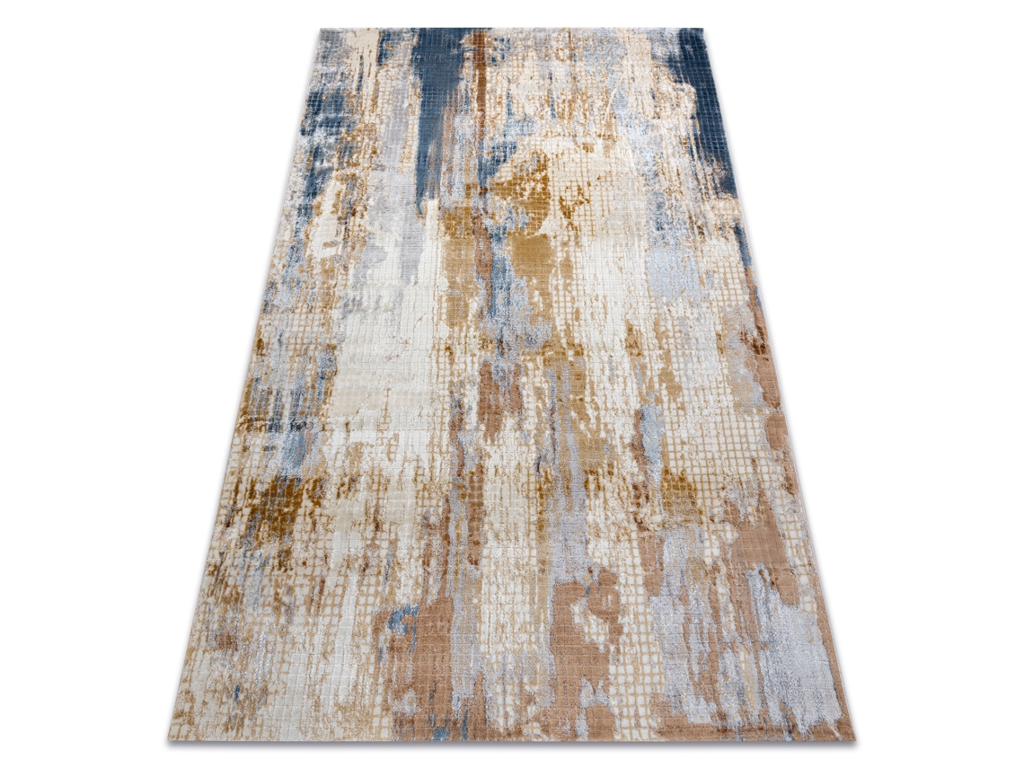 Alfombra Acrílica Elitra 6770 Abstracción Vintage Gris/Amarillo (160 x 230 cm)