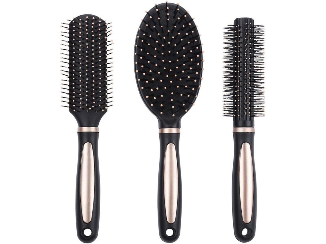 Peine Ovalado Antiestático Con Cojín De Aire Para Desenredar El Cabello, 3 Unidades.