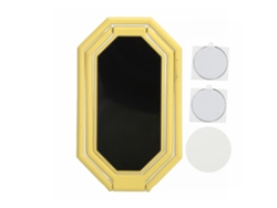 Soporte Anillo Para Teléfono 360° Rotación Plegable Para Montaje Magnético En Coche Amarillo