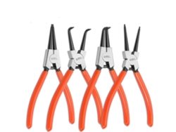 Set De 4 Alicates De Retén Internos Y Externos, Longitud 180mm, Punta 1.6mm Con Bolsa Impermeable