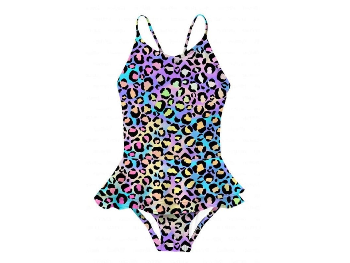 2026-35563-traje De Baño Para Niña Toddler Monopieza Hombros Descubiertos Spf 50+ 10-12 Años