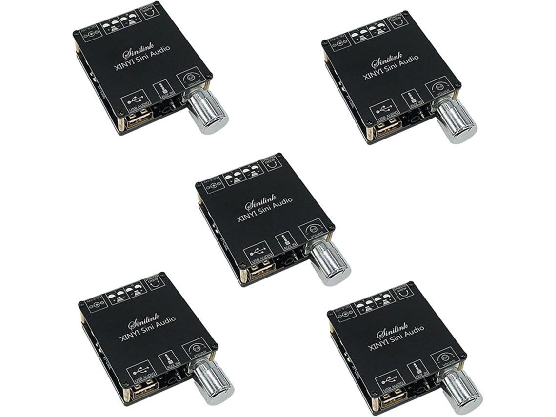 5x Xy-c50l Mini Bluetooth 5.0 Mini Amplificador De Potencia De Audio Digital Estéreo Placa 50wx2
