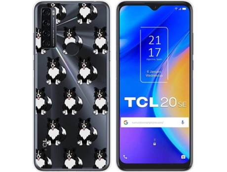 Carcasa TCL 20 SE TUMUNDOSMARTPHONE Dibujos Transparente Perros 07 Multicolor