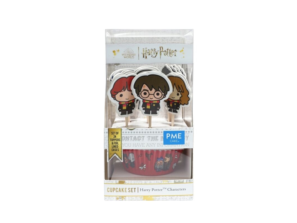 Set de decoración para cupcakes con cápsulas y toppers (24) personajes de Harry Potter B.active