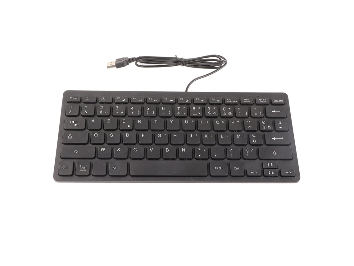 Teclado Mecánico Ultrafino De 78 Teclas Con Usb, Duradero, Para Pc/portátil (estándar Francés).