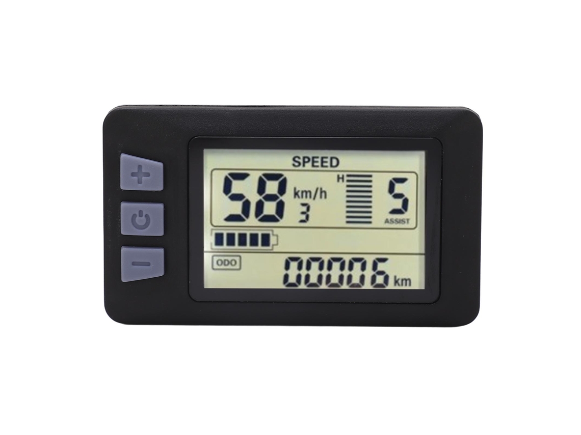 2026-panel Lcd Para Bicicleta Eléctrica 24v 36v 48v 60v Con Cable Impermeable 6pin Para Bicicleta Y Patinete Eléctrico