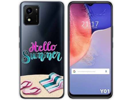 Carcasa Vivo Y01 TUMUNDOSMARTPHONE Dibujos Transparente Summer Multicolor