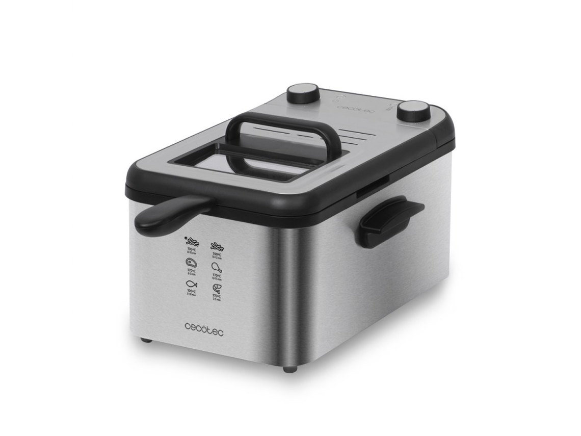Freidora de Aceite CECOTEC CleanFry Infinity 3000 (3 kg - Inox)