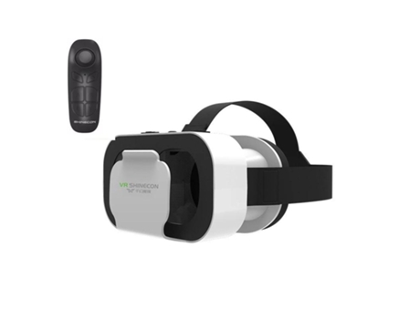 Mini Gafas de Realidad Virtual SLOWMOOSE 3D con Control Shinecon Blanco