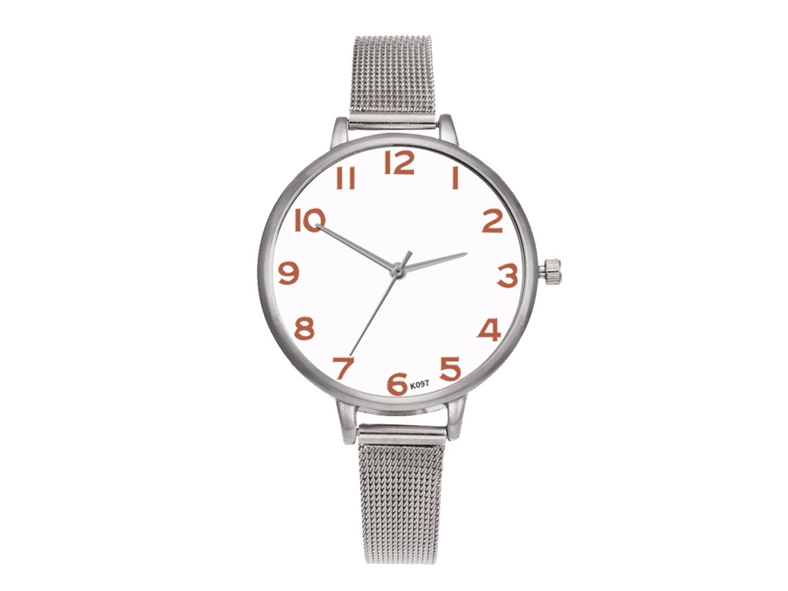 Reloj De Pulsera Casual Para Mujer Zhoulianfa Con Esfera Redonda Y Diamantes De Imitación En Acero Blanco.