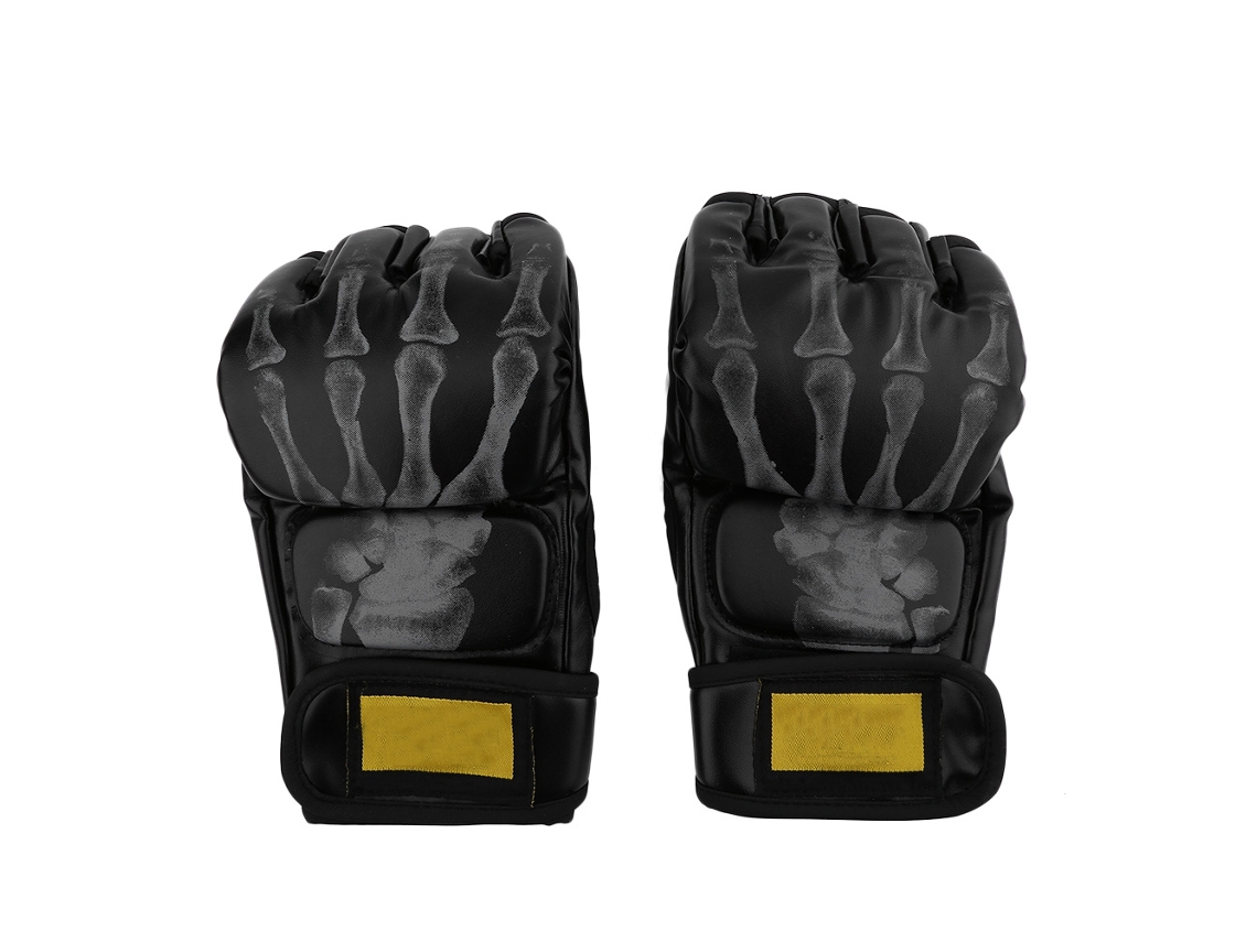 Kklv-guantes De Lucha Mma Boxeo Sparring Com Bandagens De Mão Para Esportes Media Palma