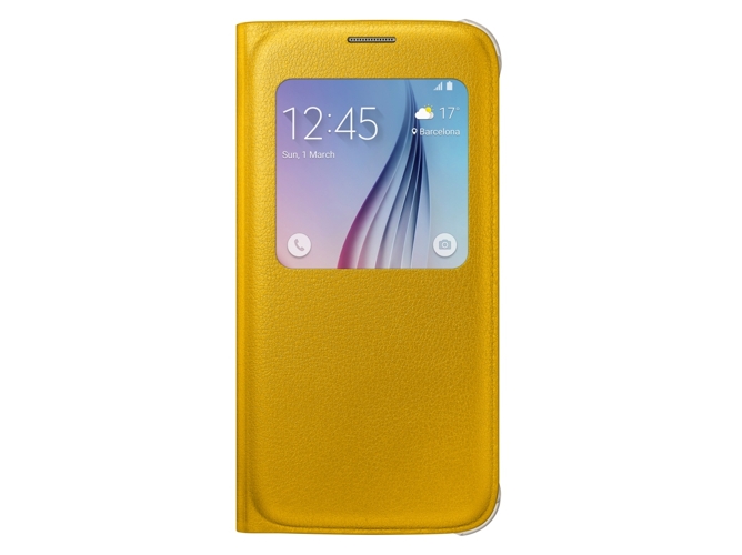 Funda S View Pu SAMSUNG Galaxy S6 Amarillo