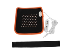 Cinturón de terapia de luz infrarroja de tres bandas para el alivio del dolor, cinturón de terapia de luz LED roja y naranja.