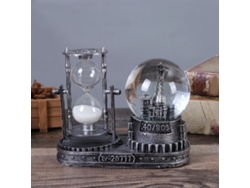 Bola De Nieve De Cristal Con Reloj De Arena (parís)
