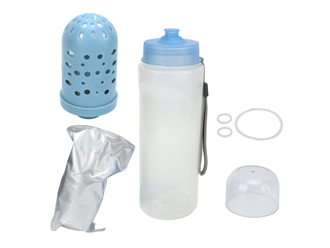 Botella De Agua Con Filtro Portátil 750ml Blanca Para Viaje Senderismo Camping Outdoor