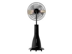 Ventilador nebulizador Evvo Vn7, 9 W, pantalla LED, 3 modos, temporizador de 7,5 h, control remoto, ruedas, silencioso