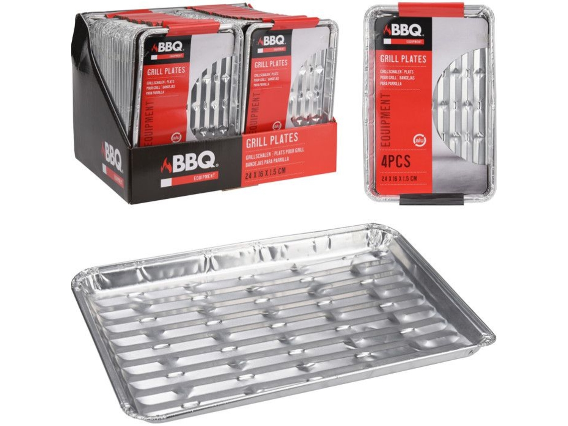 Parrilla BBQ Vassoi Aluminio 24x16cm