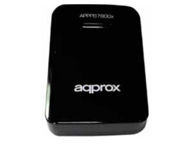 Powerbank APPROX APPPB7800BK (7800 mAh - 2 USB - MicroUSB - Negro)