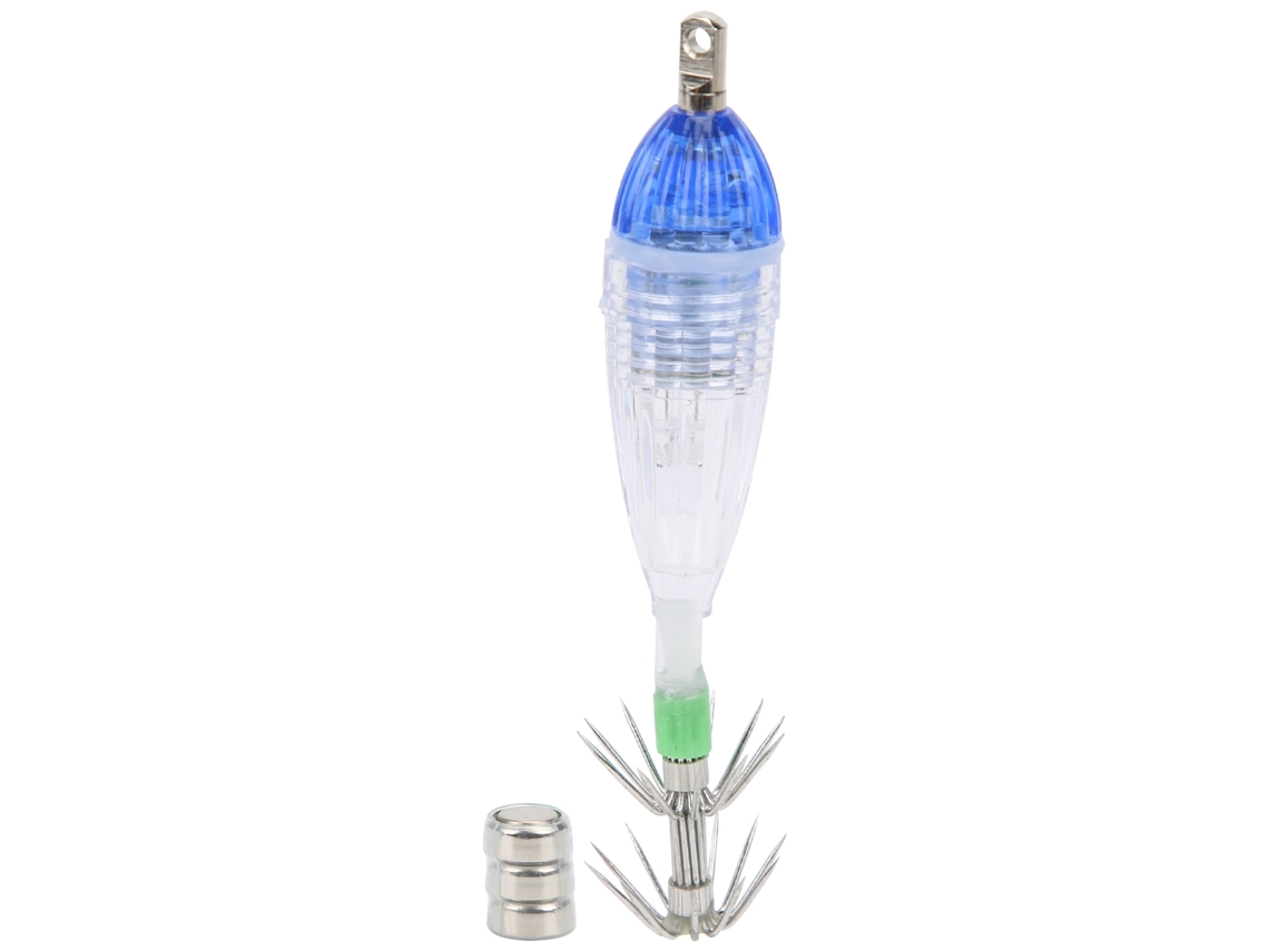 Luz De Lure De Calamar Led Forma De Calamar Luz Azul Cebo Submarino Con Anzuelo Para Pesca