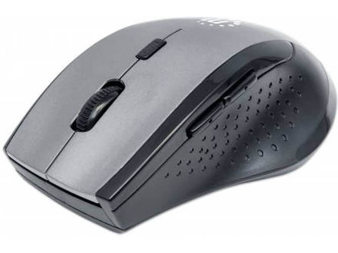 Ratón MANHATTAN 179379 (Inalámbrico - Óptico - 1600 dpi - Negro)