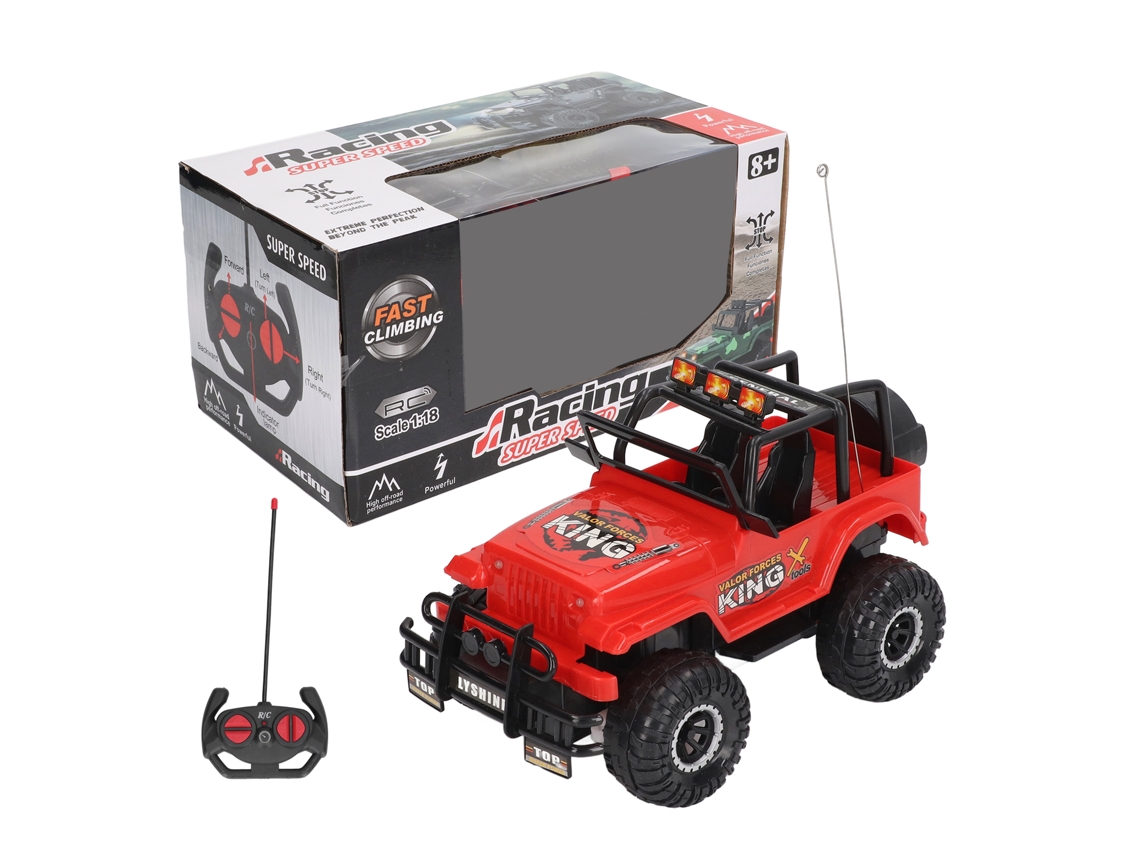 Ats-coche Rc Todo Terreno 4x4 1/18 Rotación 360 Grados Alto Velocidad Con Control Remoto Rojo