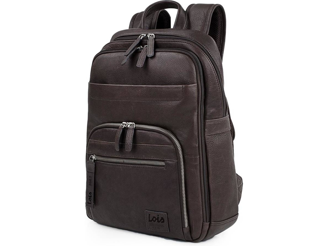 Mochila LOIS Marrón (Piel Genuina - 38x29x10 cm)