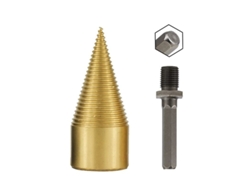 Broca para partir madera Linjou de acero al carbono con mango hexagonal de 42 mm, para uso en camping, hogar y granja.