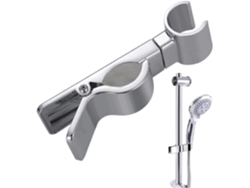 Soporte De Ducha Universal 18-25mm Ajustable Sin Taladrar Bracket De Abs Cromado Para Repuesto