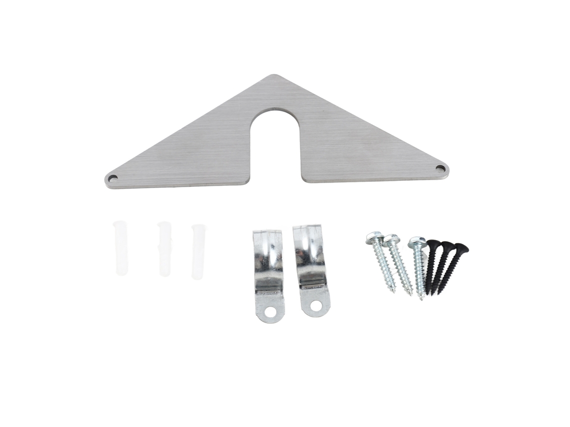 Placa de montaje para grifo con boquilla triangular de manguera de aluminio