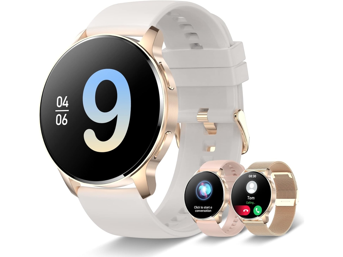  Smart Watch 1.32 em Hd Full Touch Screen Impermeável Fitness Tracker-Gold-New