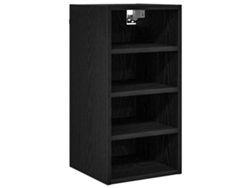 Maison Exclusive - Mueble Colgante Con Estante Roble Negro 30 X 29,5 X 60 Cm