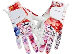 Guantes de golf de piel estampada para mujer con ajuste suave y puño largo (1 par) | Sin marca